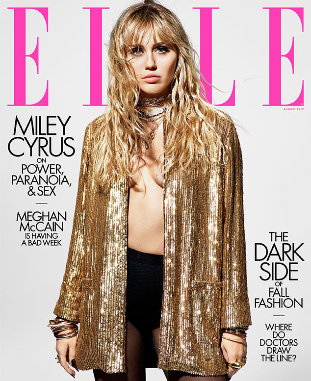 Miley Cyrus, Elle, August 2019